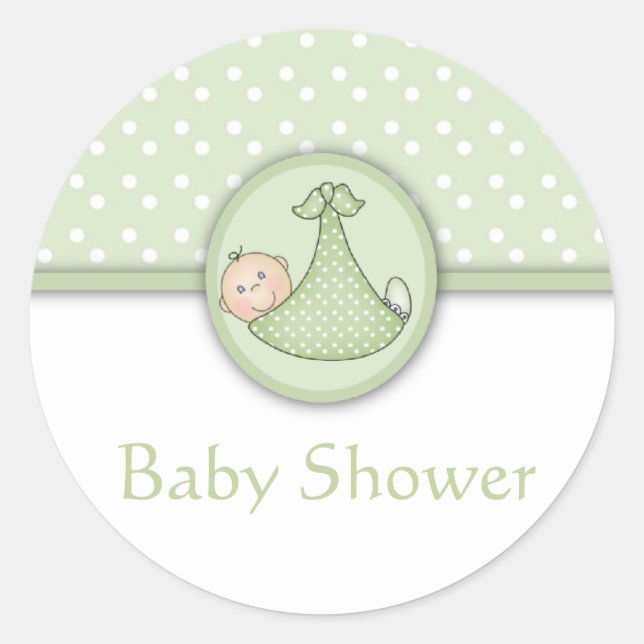 Customisable Baby Shower stickers (Front)