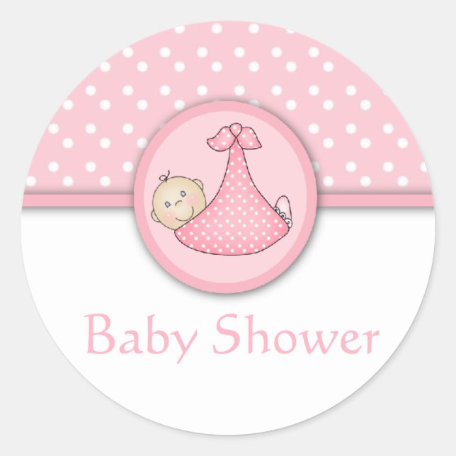 Customisable Baby Shower stickers (Front)