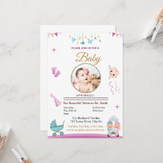 Customisable Baby Sprinkle Invitation