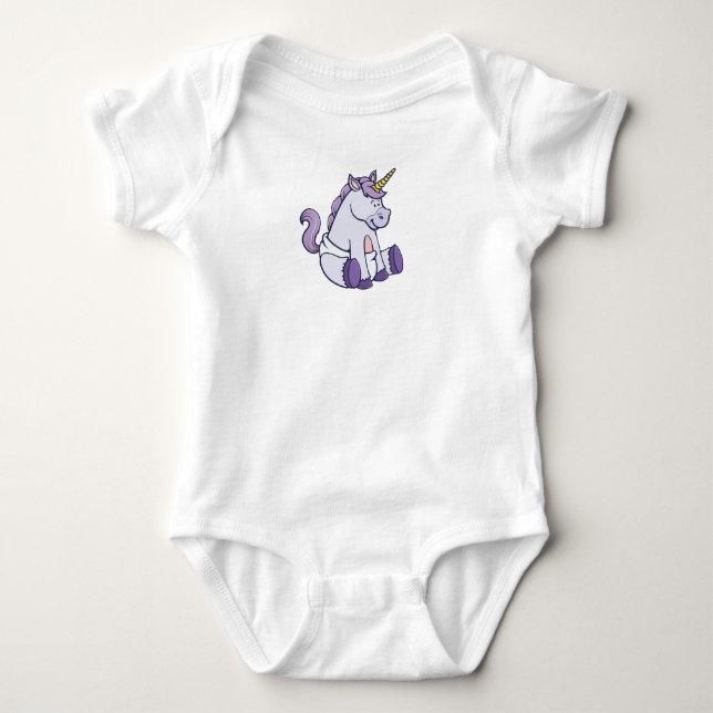 Customisable Baby Unicorn Bodysuit (Front)