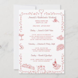 Customisable Bachelorette Weekend Template