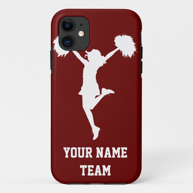 Customisable Background Cheerleader Cheerleading Case-Mate iPhone Case (Back)