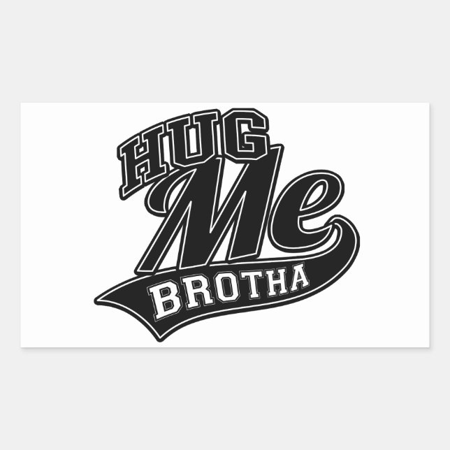 Customisable Background Colour for Hug Me Rectangular Sticker (Front)