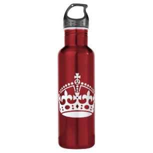 Customisable Background Keep Calm Crown 710 Ml Water Bottle