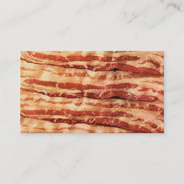 Customisable BACON business cards! Card (Front)