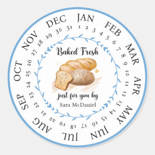 Customisable Baked Fresh Just For You Food Sticker