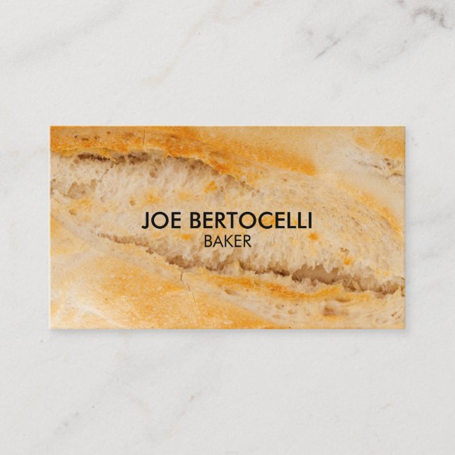 Customisable Baker Bread Business Card (Front)