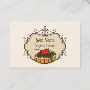 Customisable baker pastry chef business card
