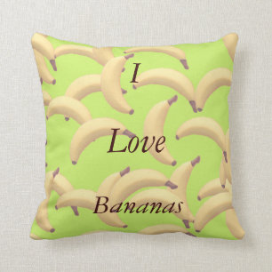 Customisable Bananas with text Cushion