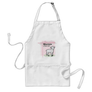Customisable, Baptism, Pink, Girl, Lamb Standard Apron