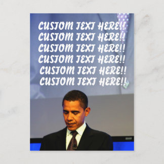 Customisable Barack Obama Postcard