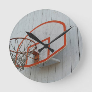 Customisable Basketball Hoop Design Round Clock