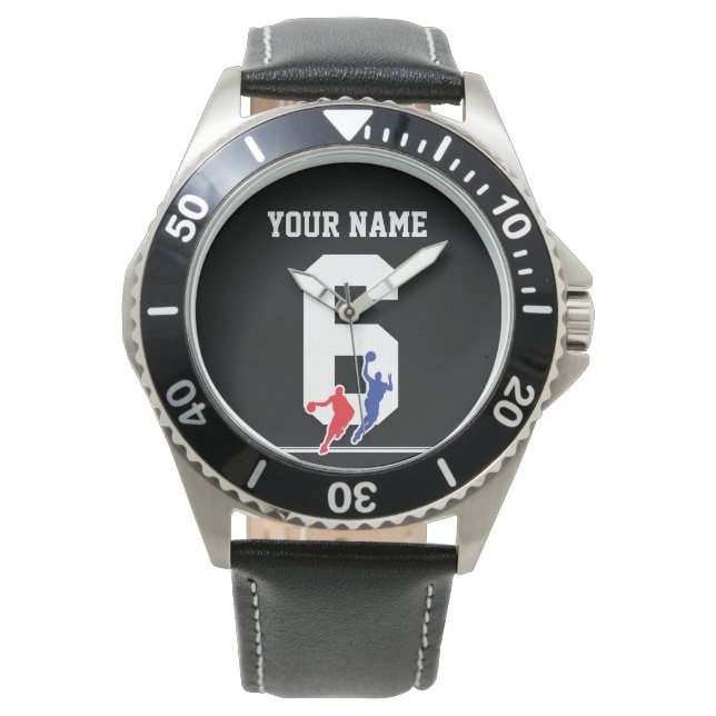 Customisable basketball jersey team colours… watch (Front)
