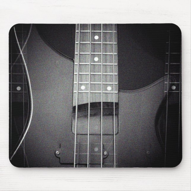 Customisable Bass Guitar Modern Music Template Mouse Mat (Front)