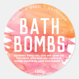 Customisable Bath Bomb Label