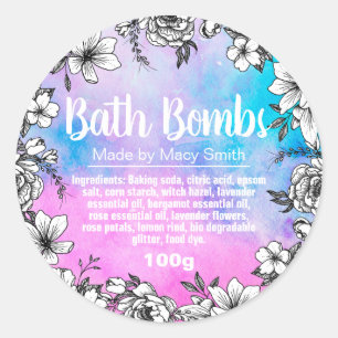 Customisable Bath Bomb Label