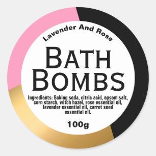 Customisable Bath Bomb Label