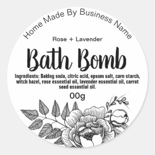Customisable Bath Bomb Label