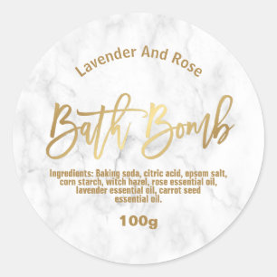 Customisable Bath Bomb Label