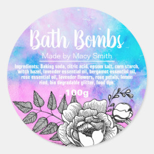 Customisable Bath Bomb Label