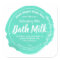 Customisable Bath Milk Label Handmade Business