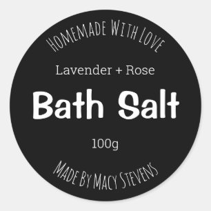 Customisable Bath Salt Label