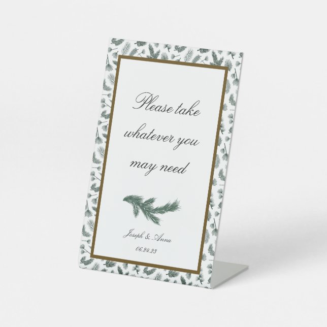 Customisable Bathroom Sign in Pine (Front)