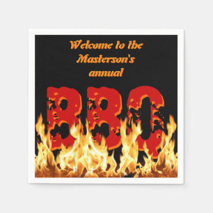 Customisable BBQ Paper Napkins