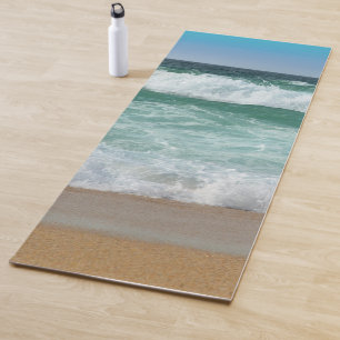 Customisable Beach Sea Waves Seaside Sand Template Yoga Mat