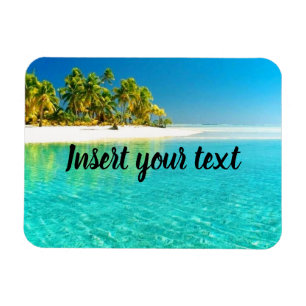 Customisable beach view magnet