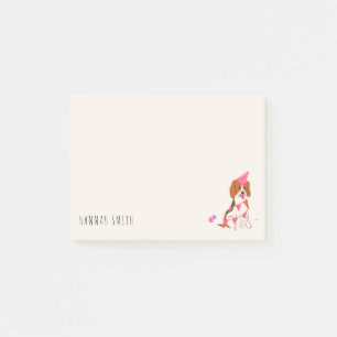 Customisable Beagle Lovers Dog Moms Birthday Gift Post-it Notes