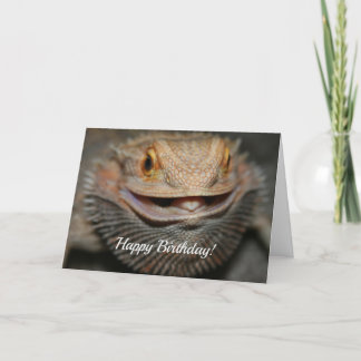 Customisable Bearded Dragon Holiday Card
