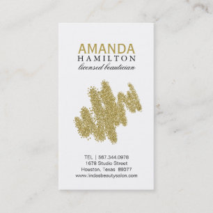 Customisable Beautician Business Card