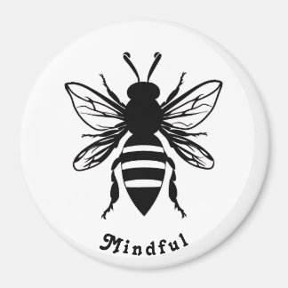 Customisable Bee Mindful Magnet