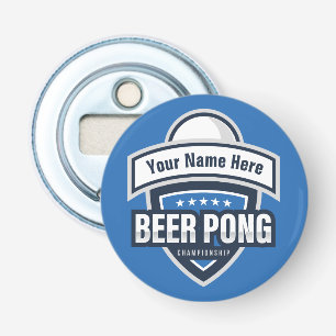 Customisable Beer Pong Championship Logo Bottle Opener