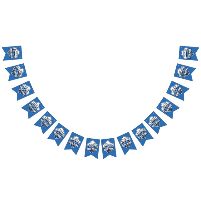 Customisable Beer Pong Championship Logo Bunting (All)