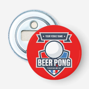 Customisable Beer Pong Tournament Logo Bottle Opener