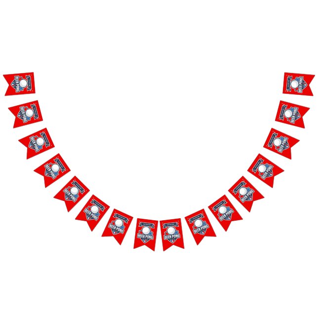 Customisable Beer Pong Tournament Logo Bunting (All)