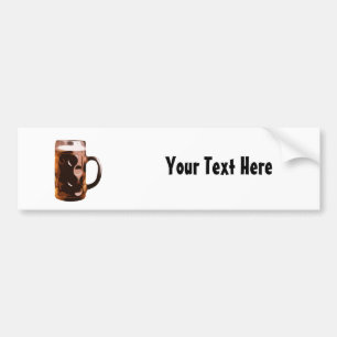 Customisable Beer Stein Bumper Sticker