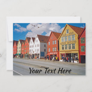 Customisable Bergen, Norway card