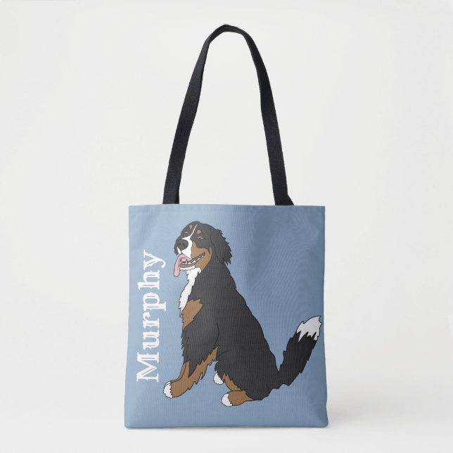 Customisable Bernese Mountain Dog  Tote Bag (Front)