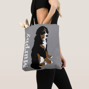 Customisable Bernese Mountain Dog Tote Bag