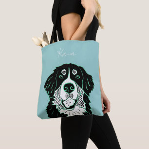 Customisable Bernese Mountain Dog Tote Bag