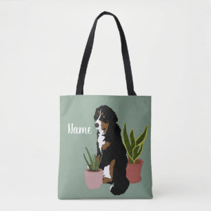 Customisable Bernese Mountain Dog Tote Bag