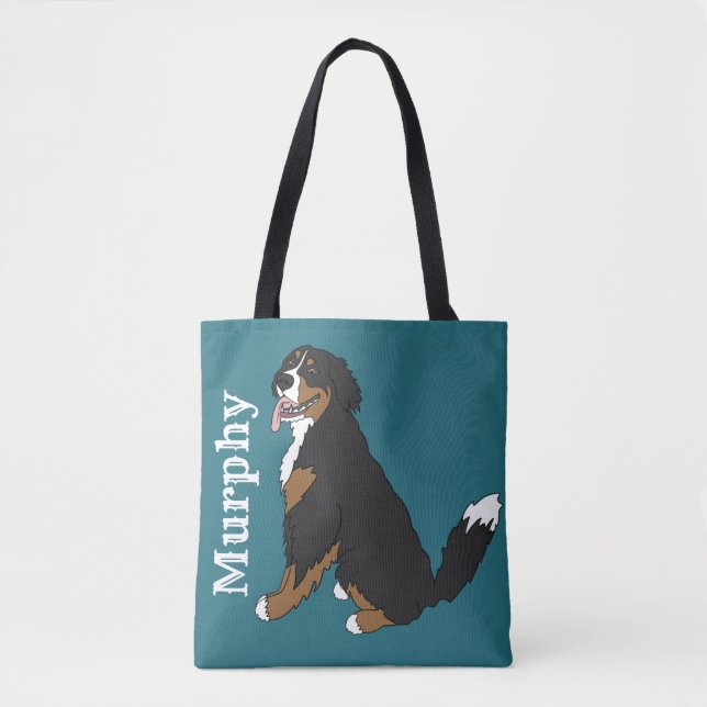 Customisable Bernese Mountain Dog   Tote Bag (Front)