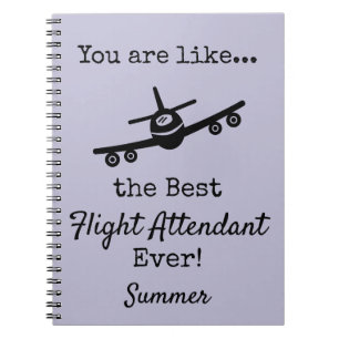 Customisable Best Flight Attendant Notebook