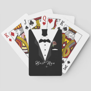 Customisable Best Man Playing Cards