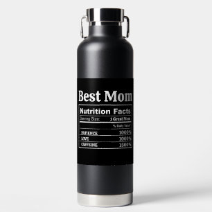 Customisable Best Mum Mothers Day Birthday Gift Water Bottle