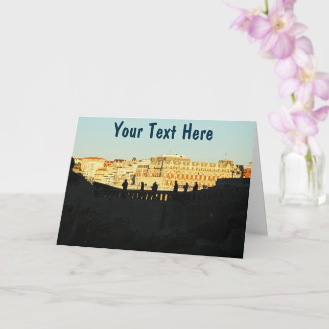 Customisable Biarritz Card (Orchid)