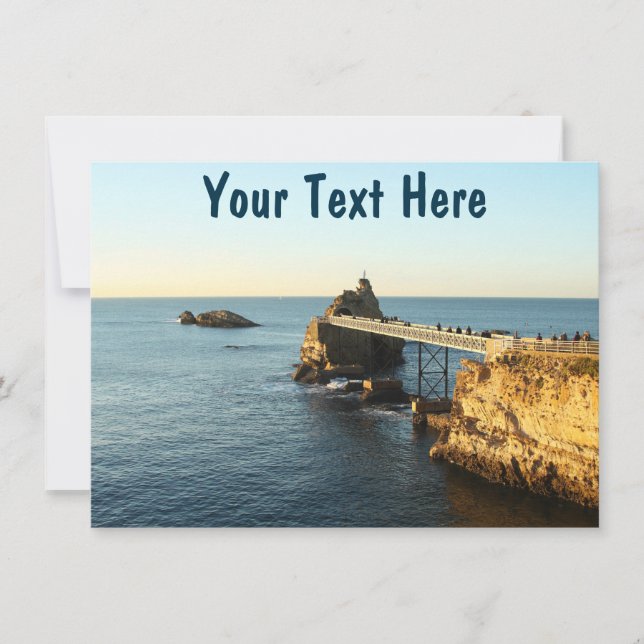 Customisable Biarritz card (Front)